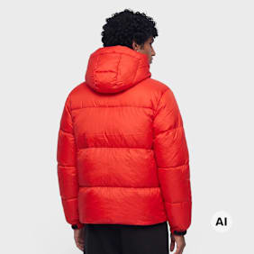 zəяo si:x nœf ZSN Puffer Jacket rosso
