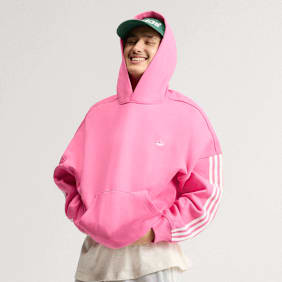 adidas Originals adiSignature 3 Stripes Hoodie Różowy intensywny
