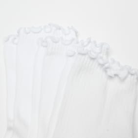 SNIPES 3 PACK - Ruffle Socks blanc
