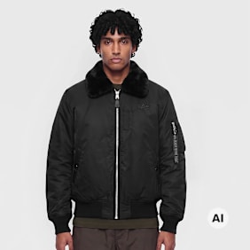 Alpha Industries B-15 Intermediate Flight Jacket zwart