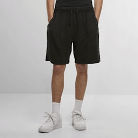 Urban Classics Acid Washed Musselin Shorts schwarz
