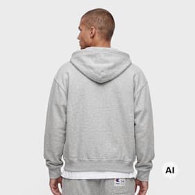 Champion Hooded Full Zip Sweatshirt gris
