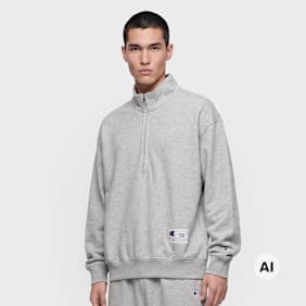 Champion Half Zip Sweatshirt gris