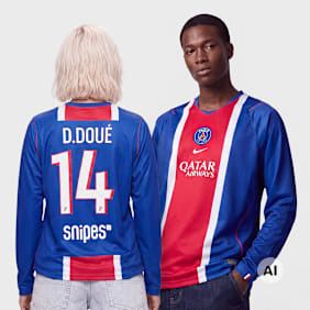 Nike   Doué / No. 14 / PSG Dri-FIT Jersey Longsleeve Home Stadium azul