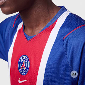 Nike   Doué / No. 14 / PSG Dri-FIT Jersey Longsleeve Home Stadium blauw
