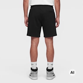 Off-White Diagonal Open Hem Jogger Shorts noir