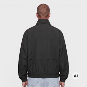 Off-White Reflective Diagonal Windbreaker Jacket crna