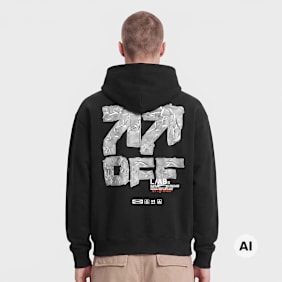 Off-White Off Active Duct Tape Hoodie zwart