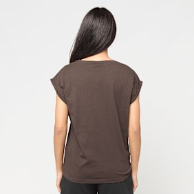 Urban Classics Ladies Extended Shoulder Tee brun