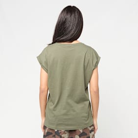 Urban Classics Ladies Extended Shoulder Tee zielony