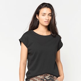 Urban Classics Ladies Extended Shoulder Tee noir