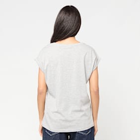 Urban Classics Ladies Extended Shoulder Tee grau