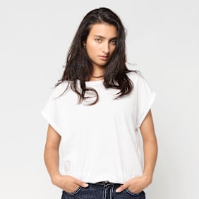Urban Classics Ladies Extended Shoulder Tee biały