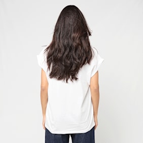 Urban Classics Ladies Extended Shoulder Tee biały