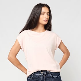 Urban Classics Ladies Extended Shoulder Tee rosa