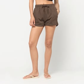 Urban Classics Ladies Light Terry Shorts smeđa