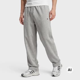 adidas Originals Trefoil Essentials Baggy Open Hem Pants Grigio