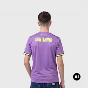 PUMA BVB Ausweichtrikot 26-27 für Kinder pourpre