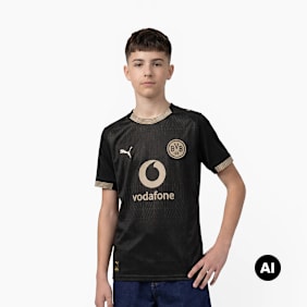 PUMA BVB Sondertrikot 100 Jahre Rote Erde Kinder crna