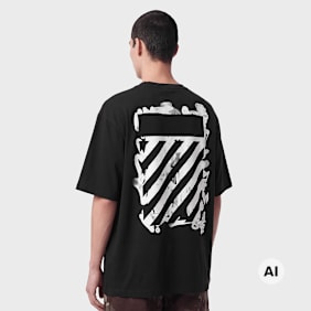Off-White Graffiti Tee preto