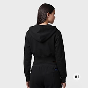 Off-White crop boxy jacket black night UndefinedColor