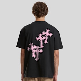 Mister Tee Six Crosses II Oversize Tee czarny