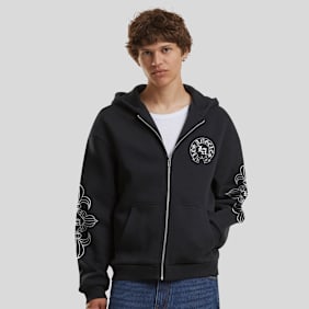 Mister Tee LA Lily Fluffy Zip Hoody zwart