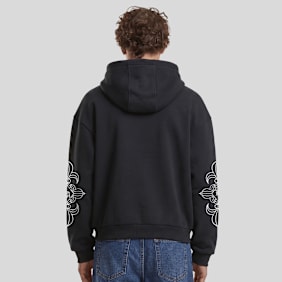 Mister Tee LA Lily Fluffy Zip Hoody noir