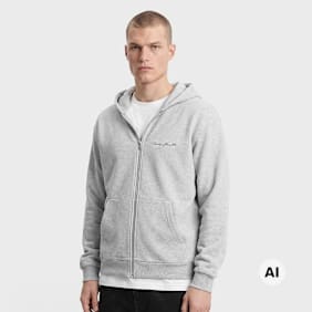 Mister Tee True Faith Fluffy Zip Hoody grijs
