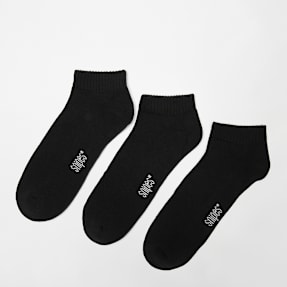 SNIPES 3 PACK - LoCut Socks schwarz