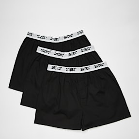 SNIPES 3 PACK - Woven Rubber schwarz