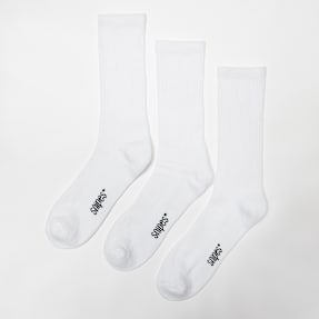 SNIPES 3 PACK - Crew Sock blanc