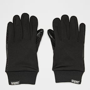 SNIPES Woven Flag Label Basic Logo Tech Fleece Gloves zwart