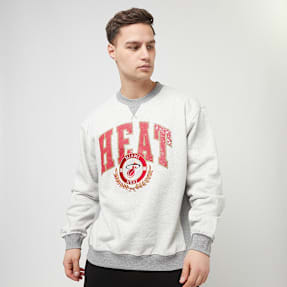 Mitchell & Ness NBA Premium Fleece Crew Miami Heat cinzento