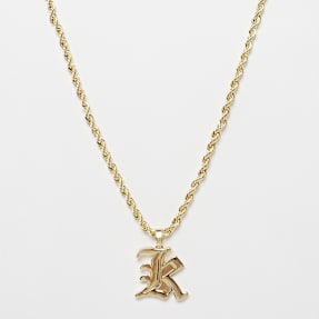Karl Kani Old Englisch Charm Helix Chain dourado