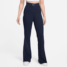 Nike Sportswear Trend Rib Flared Pants niebieski