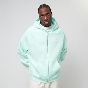 PEQUS Chest Logo Zip-Hoodie turqoise