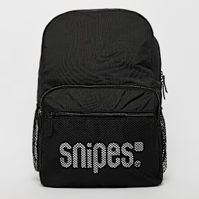 SNIPES Medium Basic Logo Mesh Pocket Backpack noir