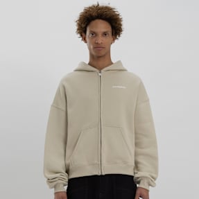 Low Lights Studios Basic Zip Hoodie beż