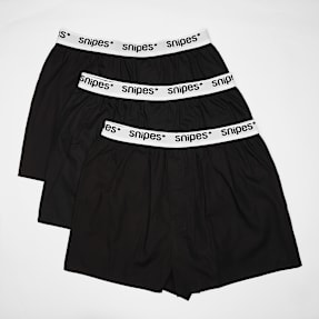 SNIPES 3 PACK - White Tape Woven Boxershorts noir