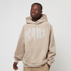 PEQUS Outlined Mythic Logo Hoodie beige