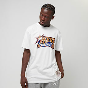 Mitchell & Ness Team Logo Tee Philadelphia 76ers biały