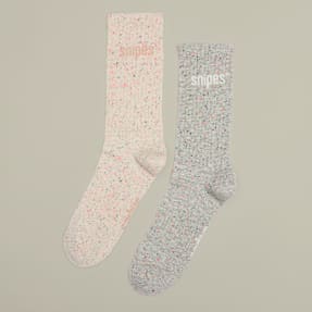 SNIPES 2 PACK - Basic Logo Confetti Crew Socks multicolore