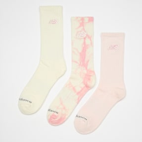 New Balance 3 PACK - Embroidery Logo + Tie Dye Crew multicolore