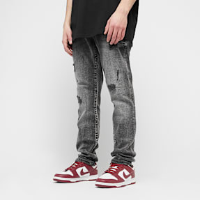 2Y STUDIOS Fernando Destroyed Slim Fit Jeans grau