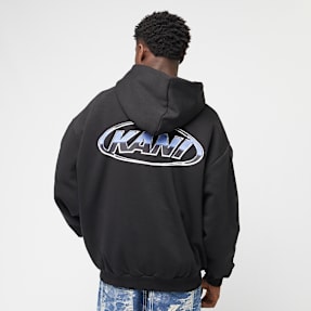 Karl Kani Woven Signature Chrome Zip Hoodie schwarz