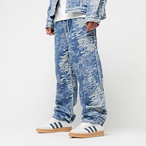 Karl Kani OG K Distress Camo Five Pocket Denim bleu