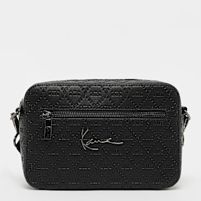 Karl Kani Signature Monogram All Over Print P Leather Messenger Bag nero