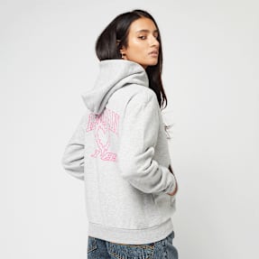 Karl Kani Signature Heart Cross Backprint Zip Hoodie grijs