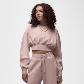 Jordan Flight Fleece Kurz-Sweatshirt rosa